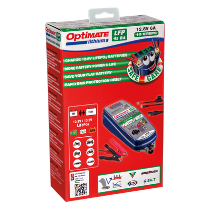 EarthX OptiMate 6 amp Lithium Battery Charger Model TM-391 with BMS reset
