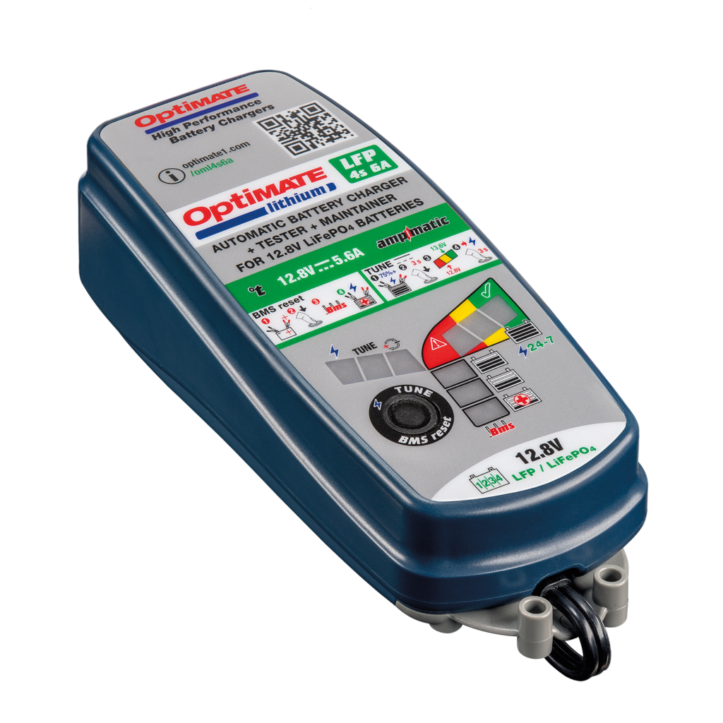 EarthX OptiMate 6 amp Lithium Battery Charger Model TM-391 with BMS reset