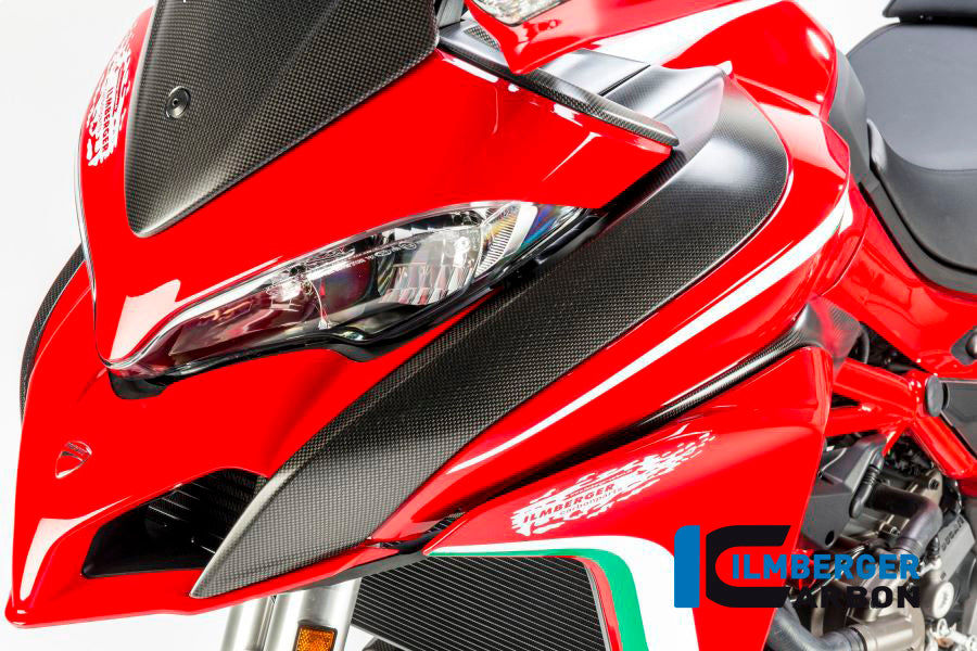 Ilmberger Carbon Tank Cover, Left Side / Airchannel Cover for the Ducati Multistrada 1200 DVT '15 / Enduro '16