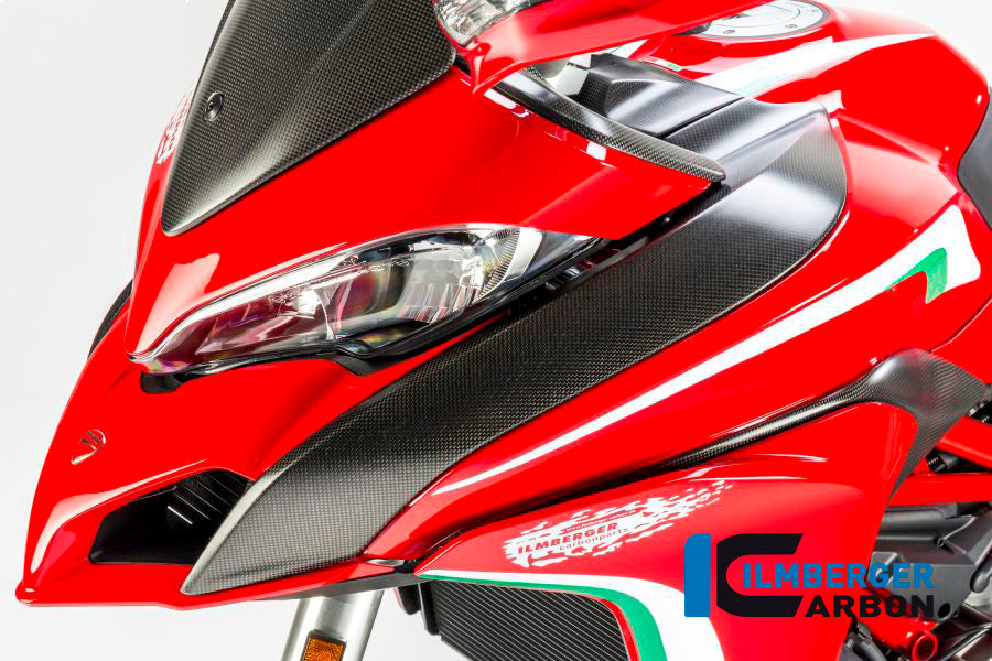 Ilmberger Carbon Tank Cover, Left Side / Airchannel Cover for the Ducati Multistrada 1200 DVT '15 / Enduro '16