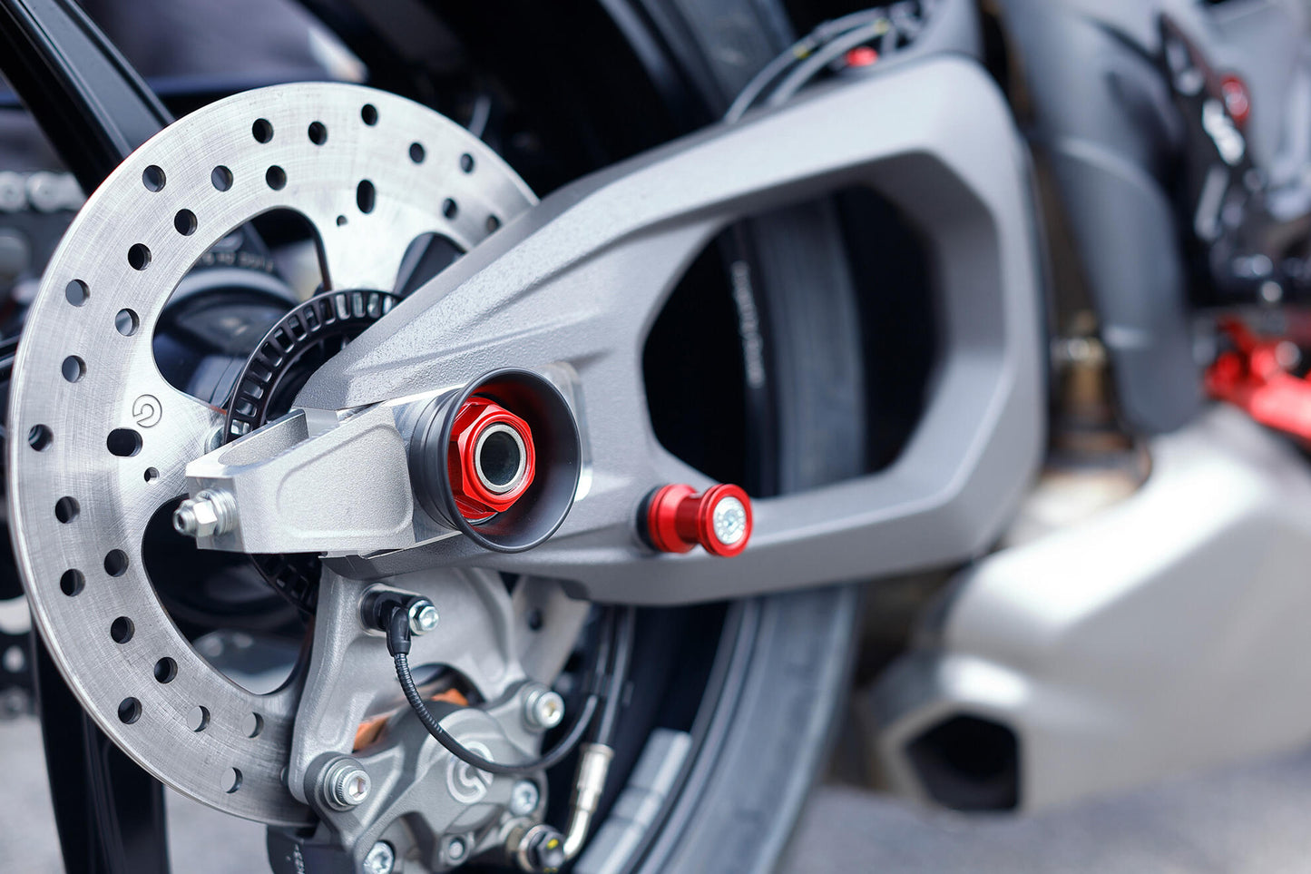 CNC Racing Rear Axle RACING Slider Kit for the Ducati Panigale / Streetfighter V4 (2025+)