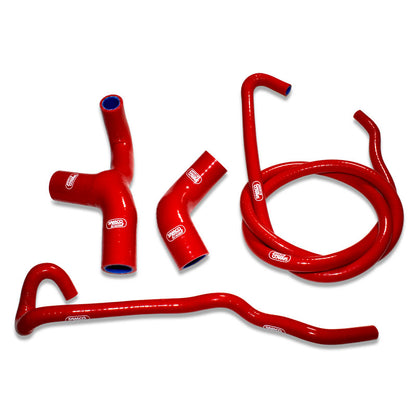 SamcoSport 4 Piece Full Silicone Coolant Hose Set For Triumph Thruxton 1200 / R / RS and Speed Twin