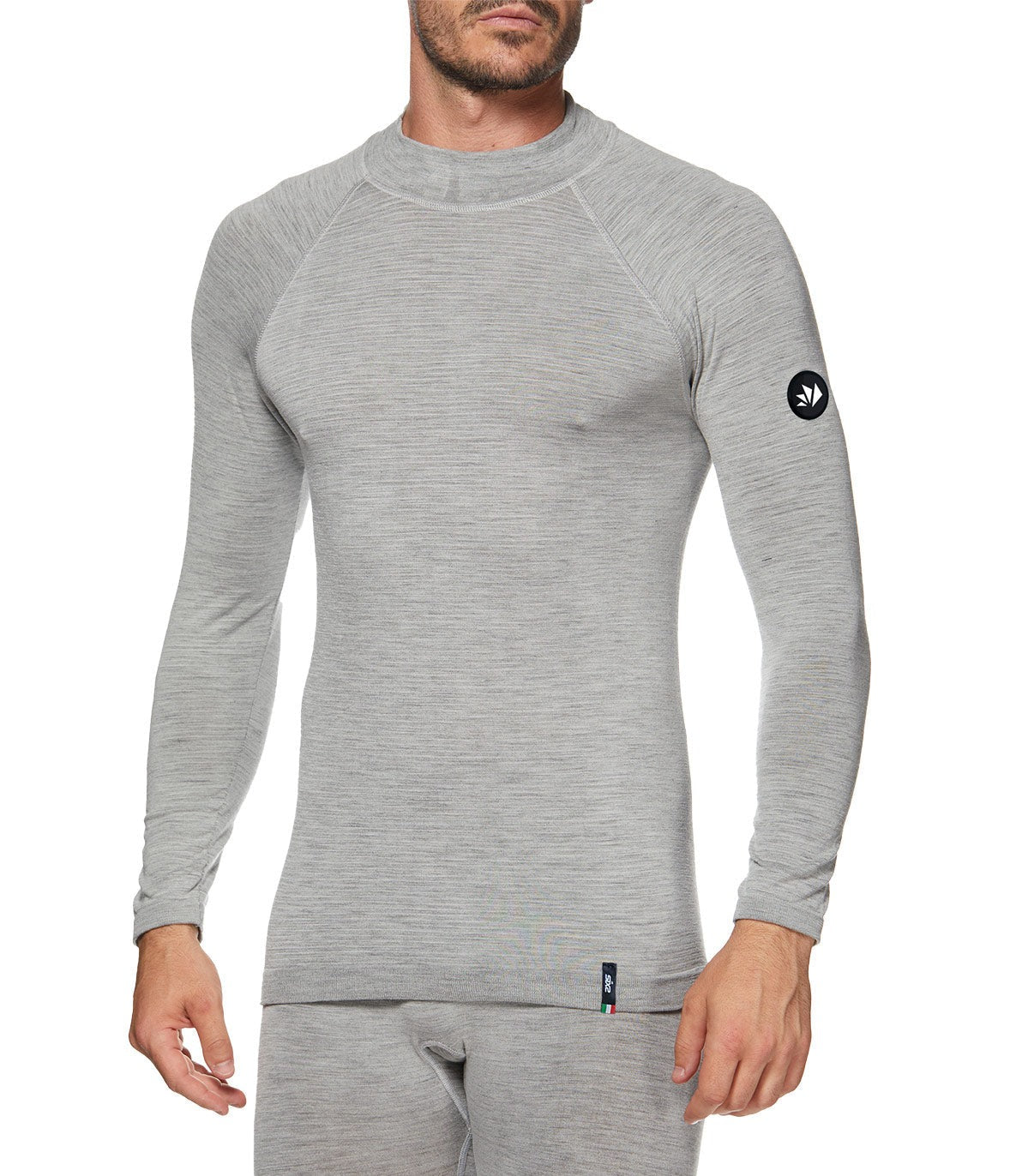 SIX2 Lightweight Merino Wool Long-sleeve Shirt