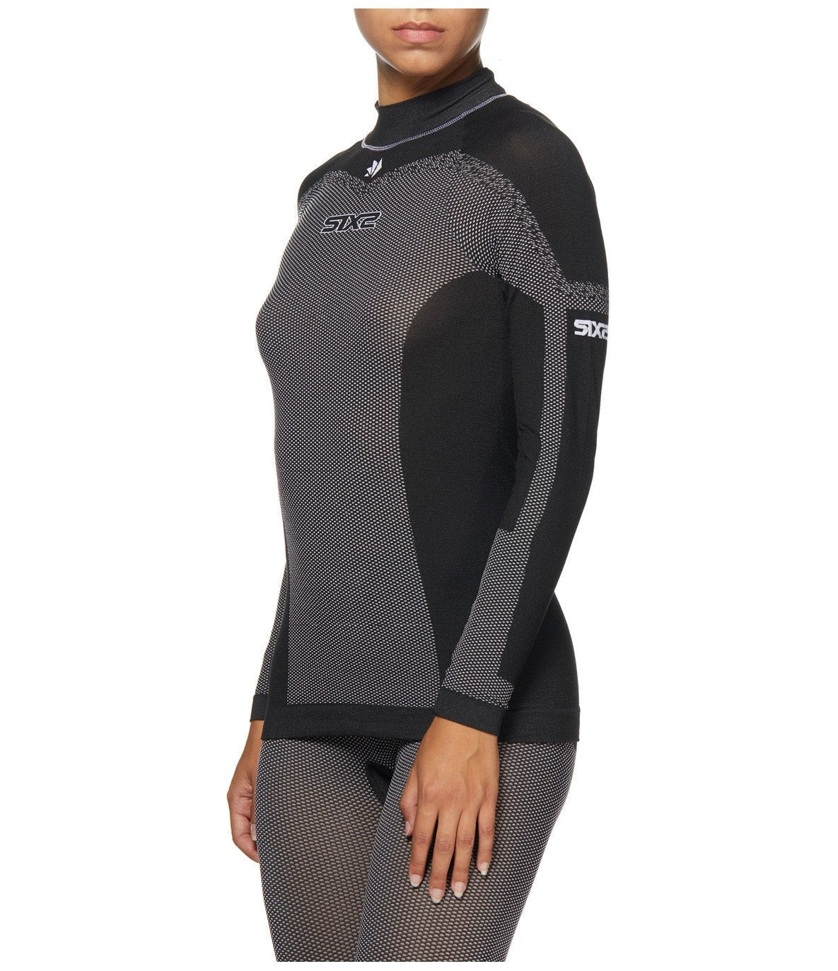 SIX2 Lightweight Long-sleeve Mock Neck Jersey