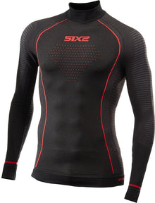 SIX2 Thermal Long-sleeve Mock Neck Shirt