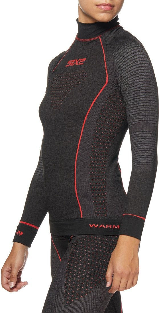 SIX2 Thermal Long-sleeve Mock Neck Shirt