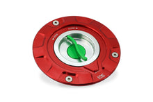 CNC Racing TRICOLORE 'GEAR' Aluminum Gas Cap for newer Ducati's, MV's and Aprilia's