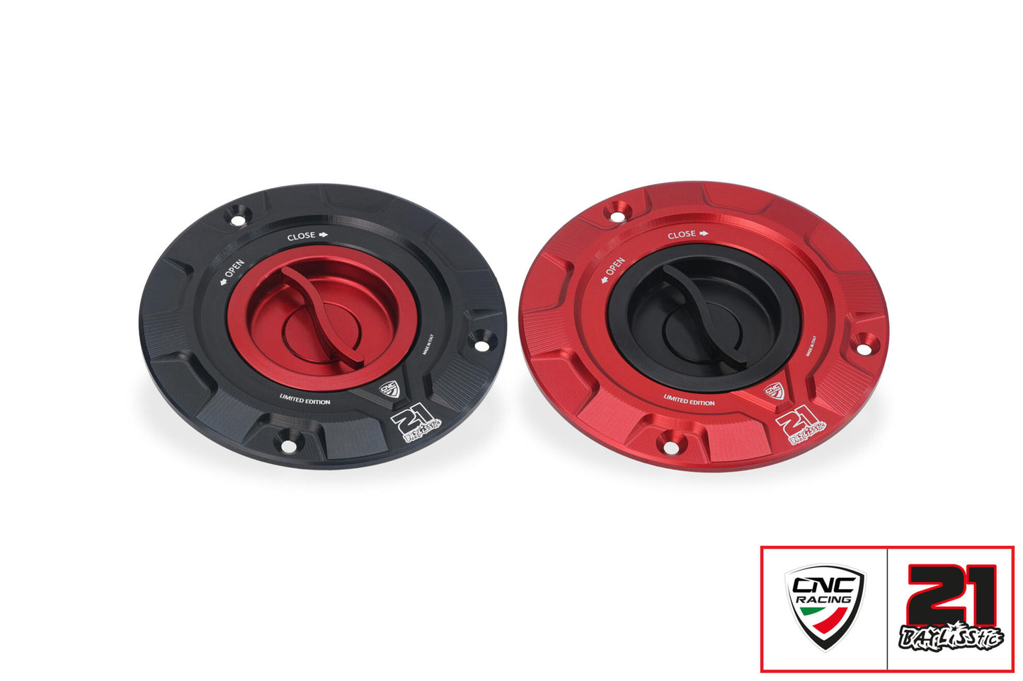 CNC Racing TROY BAYLISS LIMITED EDITION Quick Release Gas Cap for newer Ducati's  MV's and Aprilia's