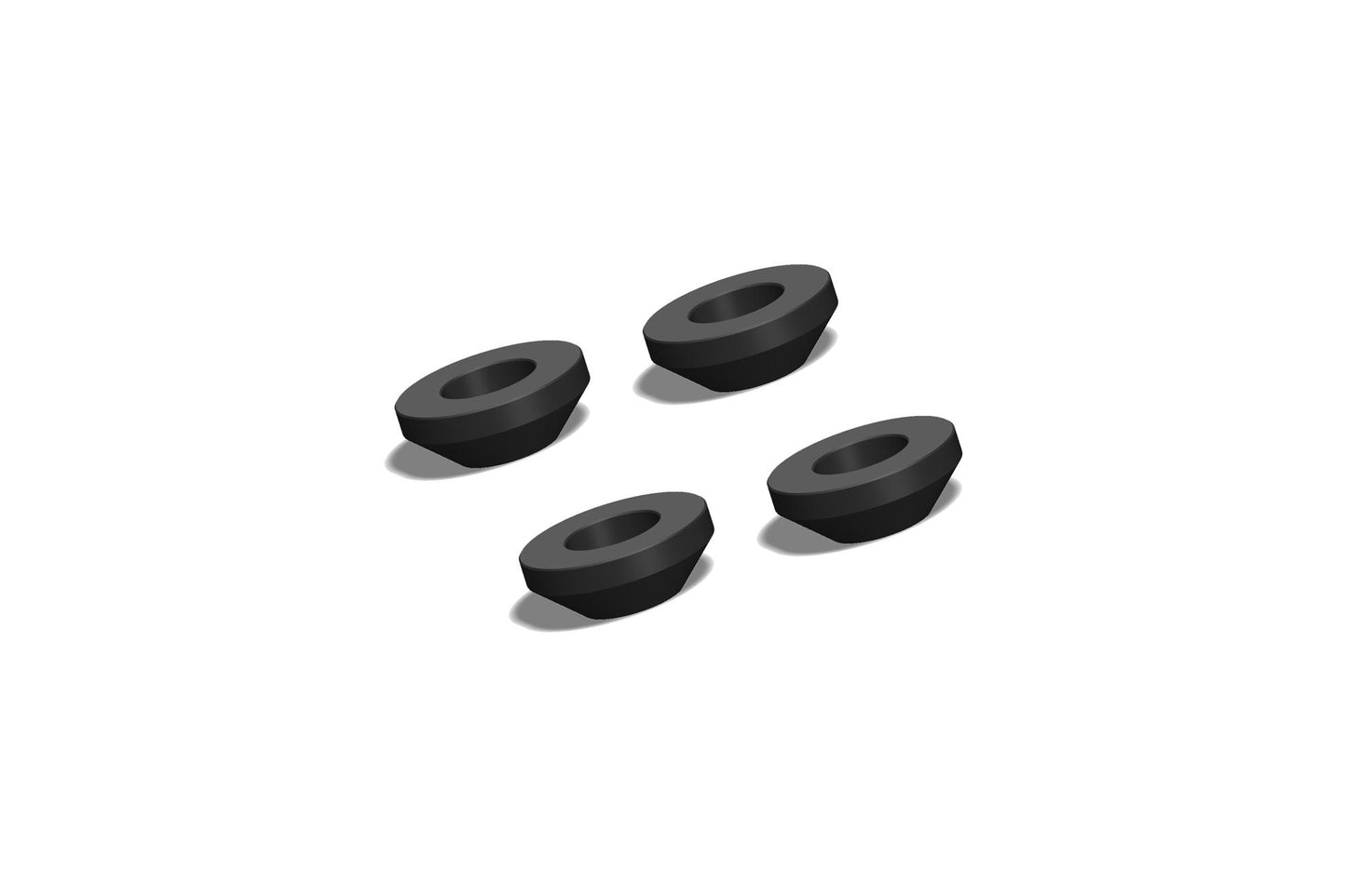 CNC Racing Spacer Kit for Tank Bag Mounts CNC's Gas Cap Flanges for Ducati Multistrada V4 / 1200 / 1260 / 950, Diavel 1260, and Hypermotard 950