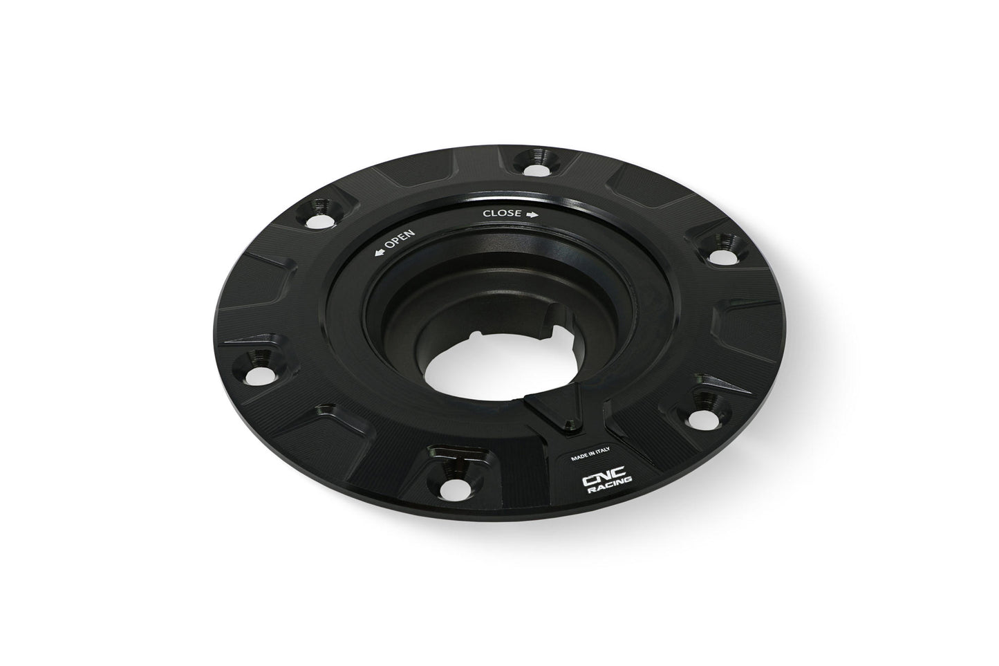 CNC Racing 'GEAR' Aluminum Gas Cap Flange for Ducati and KTM