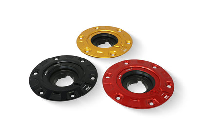 CNC Racing 'GEAR' Aluminum Gas Cap Flange for Ducati and KTM