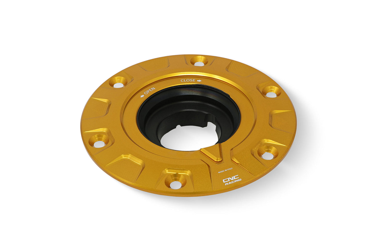CNC Racing 'GEAR' Aluminum Gas Cap Flange for Ducati and KTM