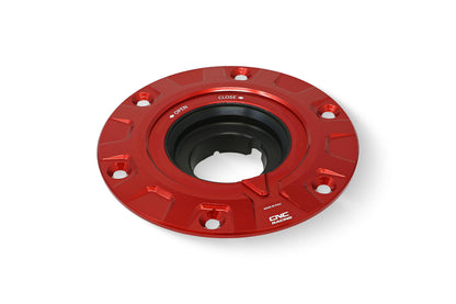CNC Racing 'GEAR' Aluminum Gas Cap Flange for Ducati and KTM