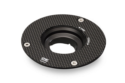 CNC Racing Carbon Fiber Gas Cap Flange for newer Ducati's  MV's and Aprilia's