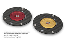 CNC Racing Carbon Fiber Gas Cap Flange for MV 3 cylinder Models, Aprilia, Moto Guzzi, and Triumph