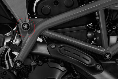 CNC Racing Subframe Only Frame Plug Kit for Ducati Hypermotard 821 / 939