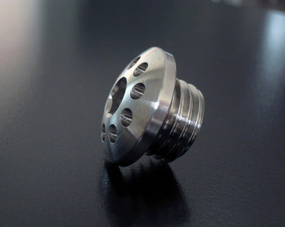 Motocorse billet Aluminum or Titanium Oil Fill plug for Ducati, Honda, Kawasaki, Triumph, and Yamaha - M20x2.5