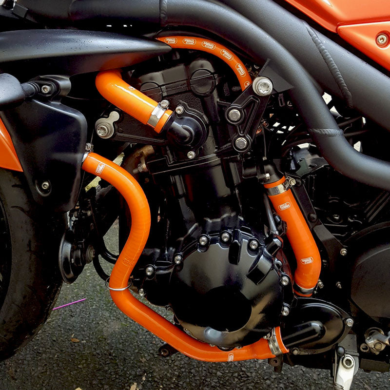 SamcoSport 4 Piece Full Silicone Coolant Hose Set For Triumph Speed Triple 1050 (05-10) and Daytona 955i (07-08)