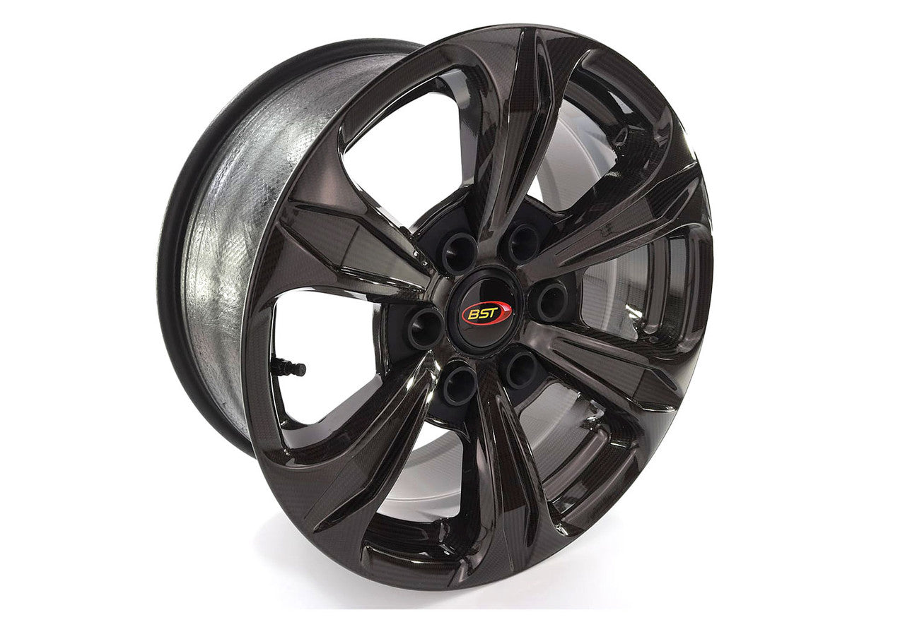 BST TUFF TEK 6 Spoke Carbon Fiber Wheel for the Ford F150 (2015+), Jeep Wrangler JK (07-17), and Tesla Cybertruck - 20 x 9.5