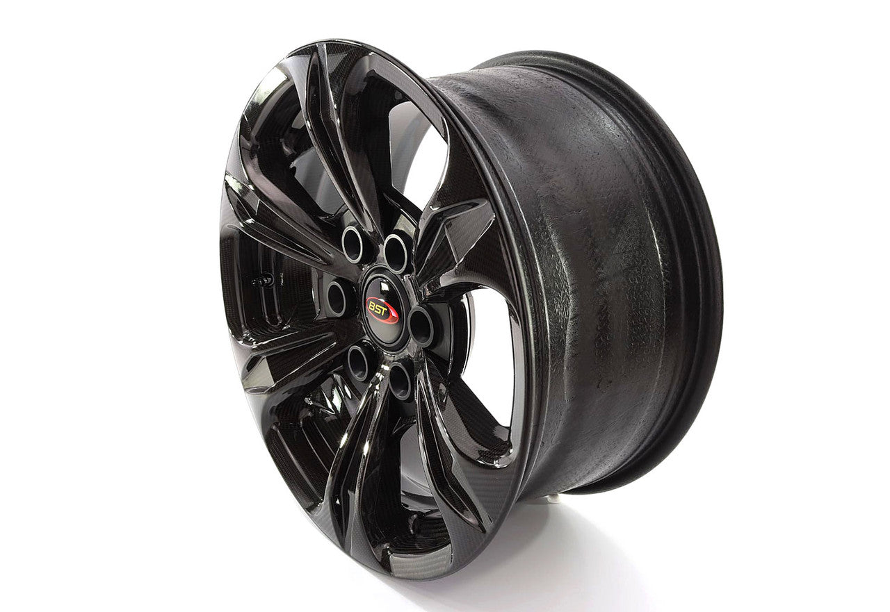 BST TUFF TEK 6 Spoke Carbon Fiber Wheel for the Ford F150 (2015+), Jeep Wrangler JK (07-17), and Tesla Cybertruck - 20 x 9.5