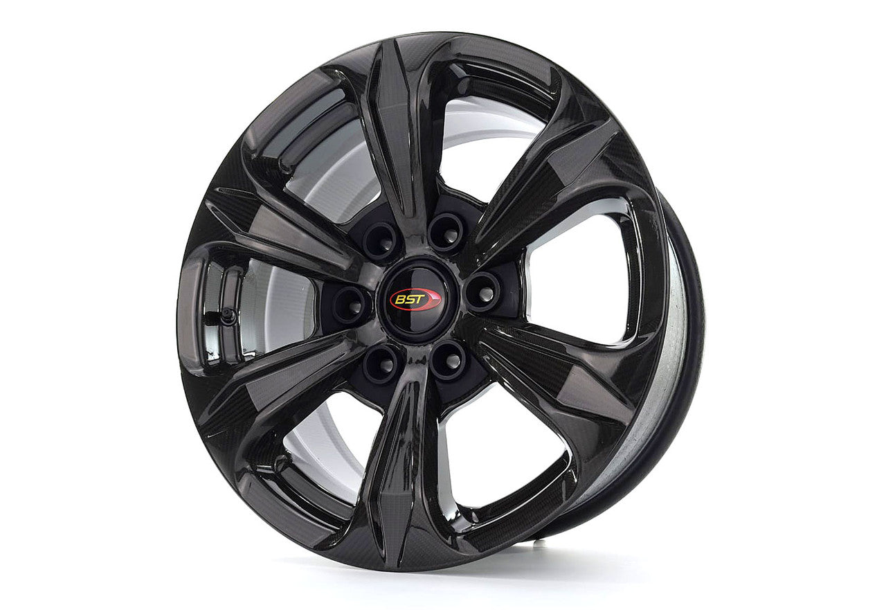 BST TUFF TEK 6 Spoke Carbon Fiber Wheel for the Ford F150 (2015+), Jeep Wrangler JK (07-17), and Tesla Cybertruck - 20 x 9.5