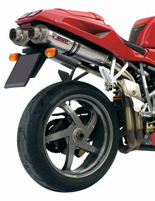 MIVV 2 Slip-on, Oval Titan, Sub-code/Underseat Exhaust For Ducati 916 94-98, 996/998 94-01, 748 94-03