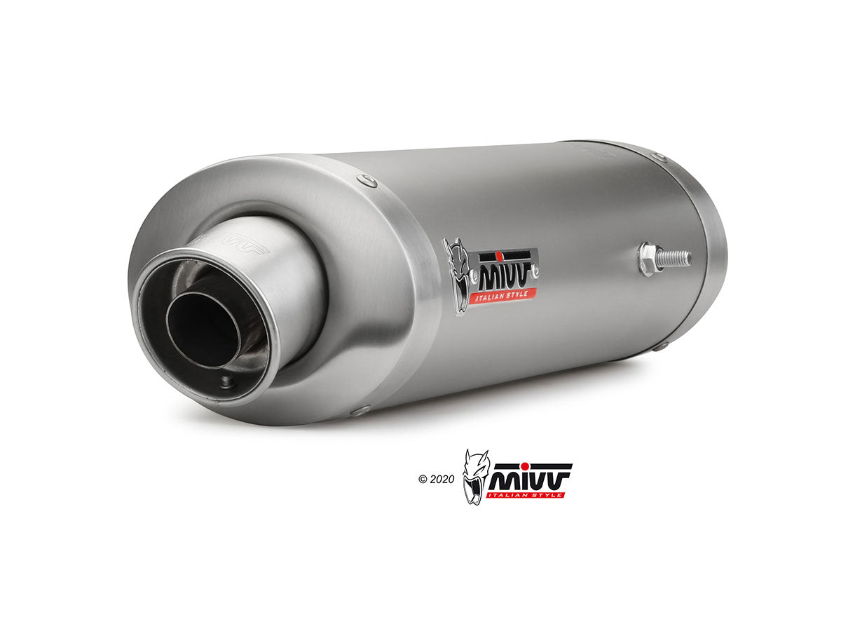 MIVV 2 Slip-on, Oval Titan, Sub-code/Underseat Exhaust For Ducati 916 94-98, 996/998 94-01, 748 94-03