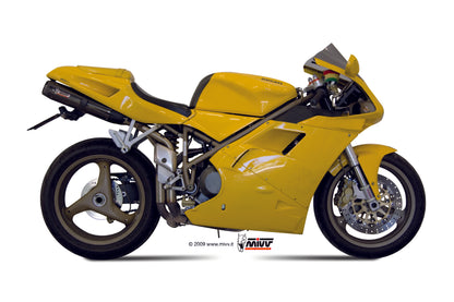 MIVV 2 Slip-on, Suono Black, Sub-code/Underseat Exhaust For Ducati 916 94-98, 996/998 94-01, 748 94-03