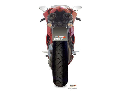 MIVV 2 Slip-on, Suono Stainless Steel, Sub-code/Underseat Exhaust For Ducati 848 07-13, 1098 07-11, 1198 09-12