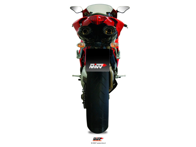 MIVV 2 Slip-on, Suono Stainless Steel, Sub-code/Underseat Exhaust For Ducati 848 07-13, 1098 07-11, 1198 09-12