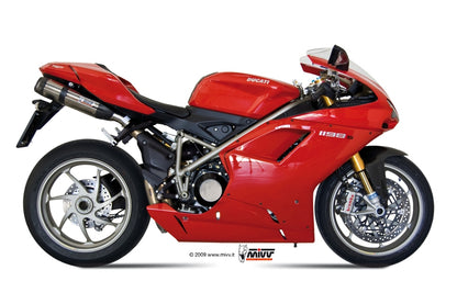 MIVV 2 Slip-on, Suono Stainless Steel, Sub-code/Underseat Exhaust For Ducati 848 07-13, 1098 07-11, 1198 09-12