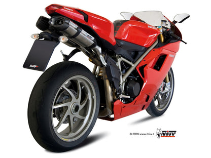 MIVV 2 Slip-on, Suono Stainless Steel, Sub-code/Underseat Exhaust For Ducati 848 07-13, 1098 07-11, 1198 09-12