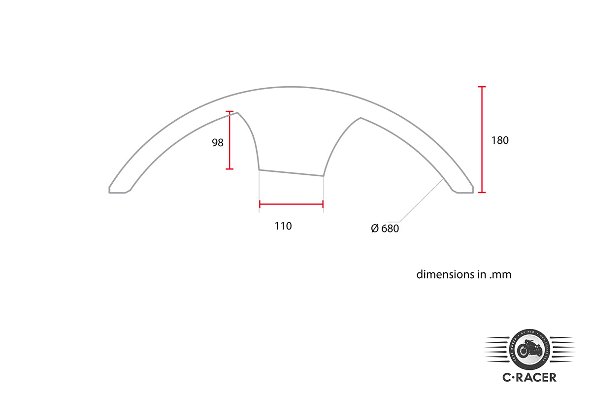 C-Racer Universal Front Fender - Type 1