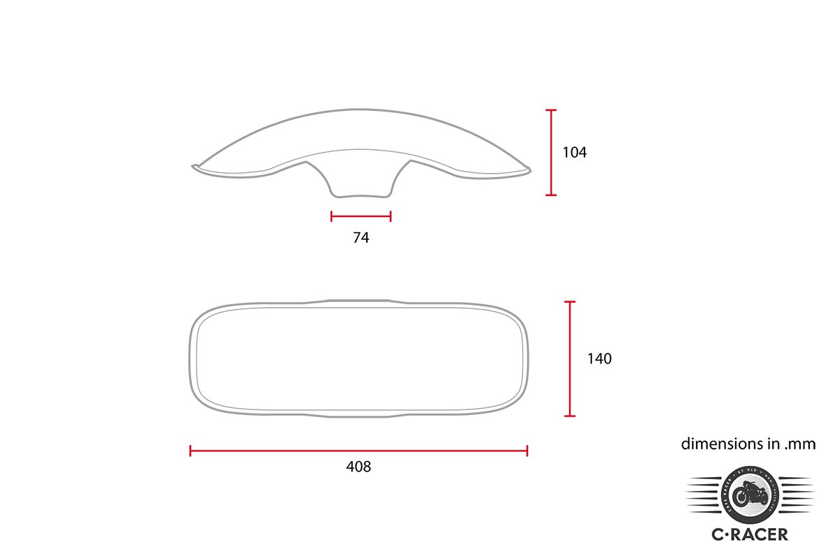C-Racer Universal Front Fender Type 3
