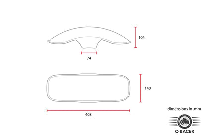 C-Racer Universal Front Fender Type 3