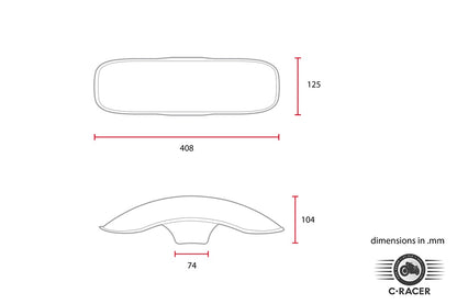 C-Racer Universal Front Fender Type 3