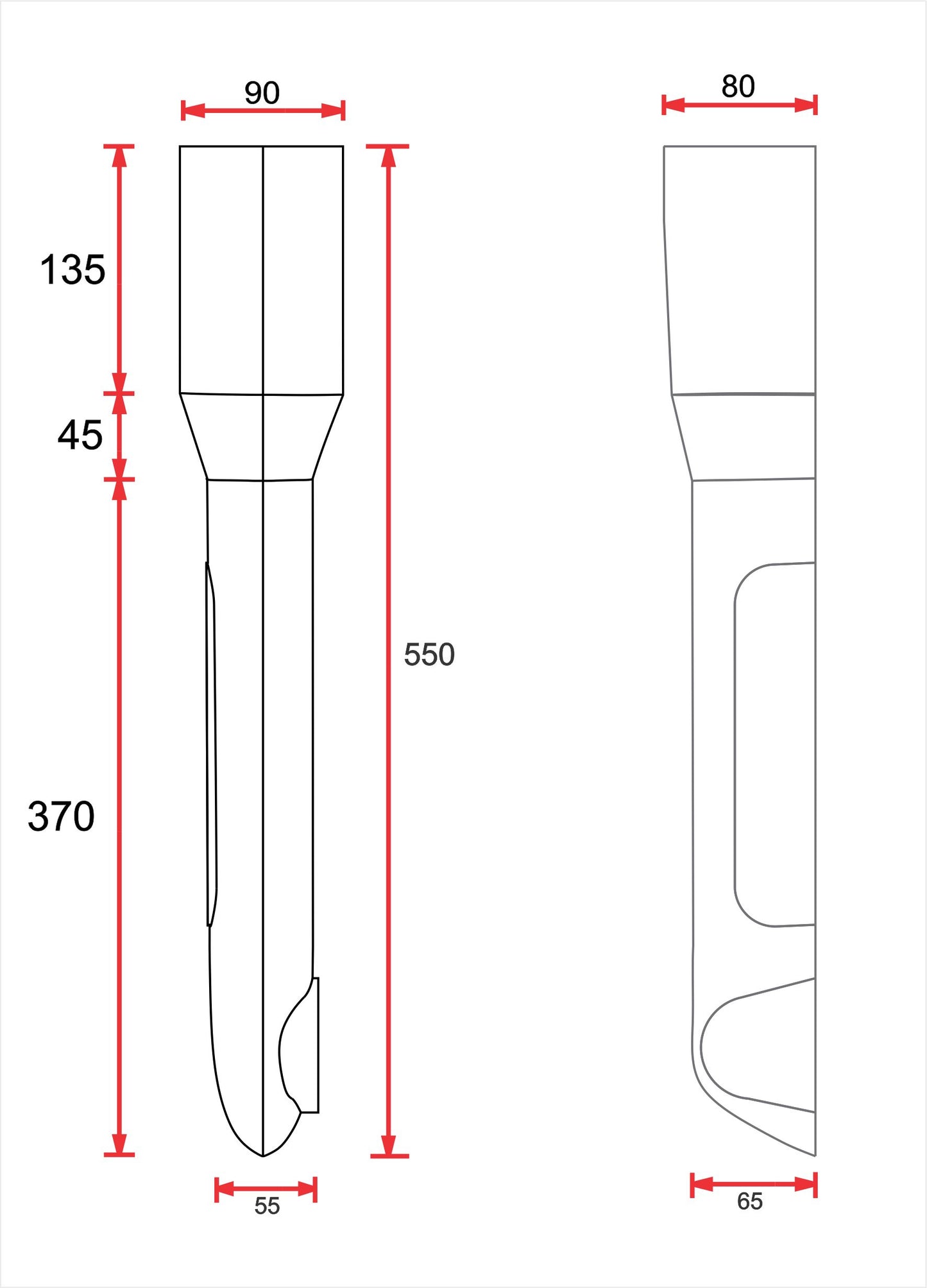 C-Racer Fork Guards - Short - Conventional Forks - UFG1