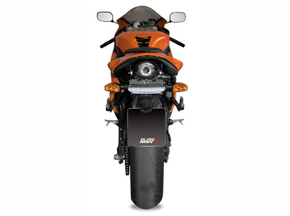MIVV Slip-on, Suono Stainless Steel, Undertail/Underseat Exhaust For Kawasaki ZX-6R 2007-2008