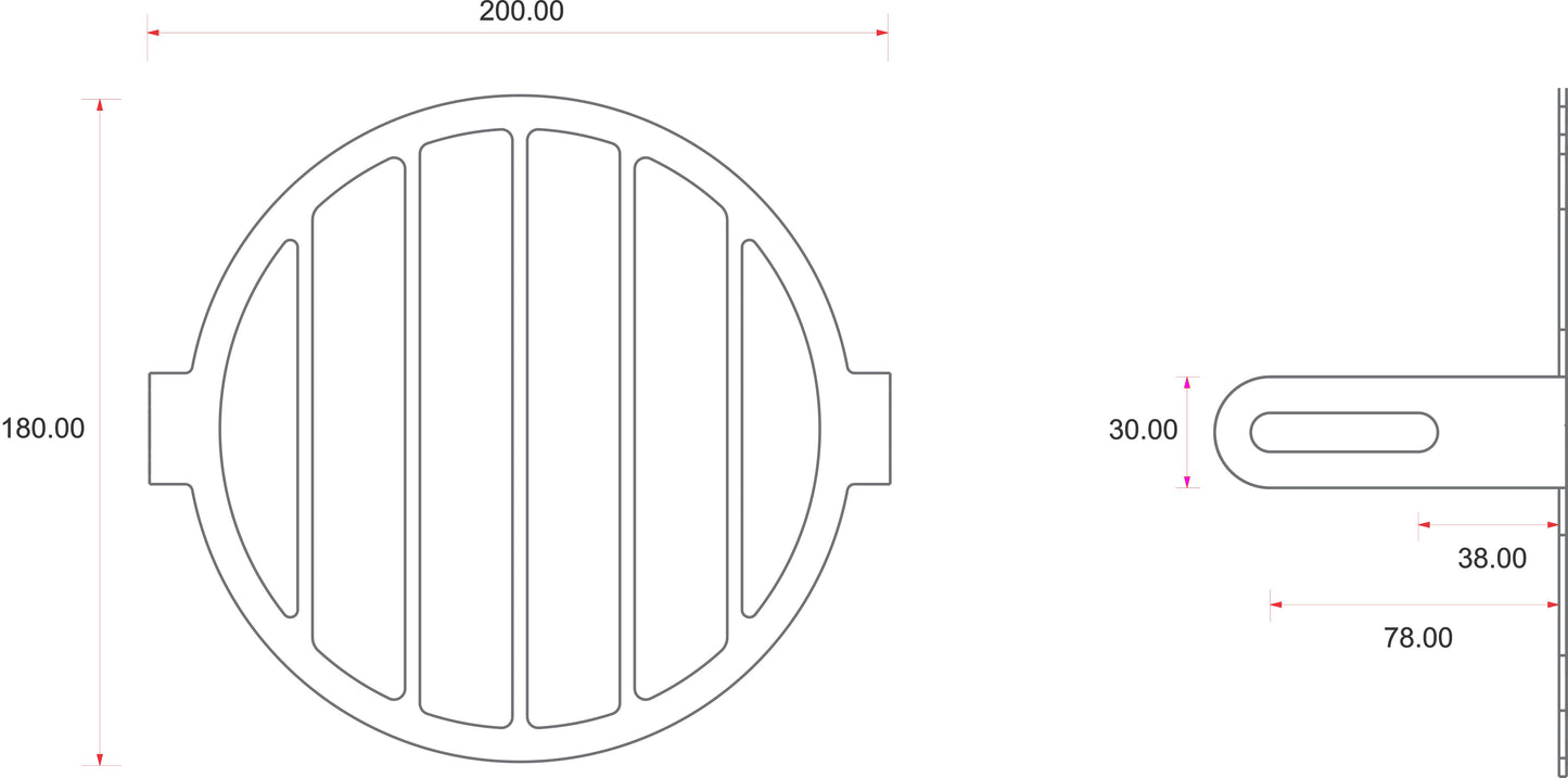 C-Racer Universal Headlight Grill - ULG2