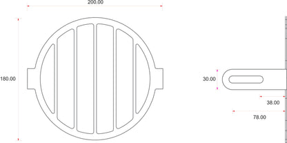 C-Racer Universal Headlight Grill - ULG2