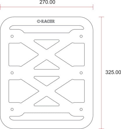 C-Racer Universal Luggage Rack with 6 Mounting Points - ULR2