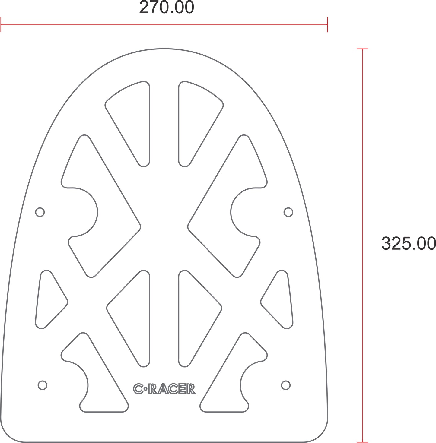 C-Racer Universal Luggage Rack with 4 Mounting Points - ULR3