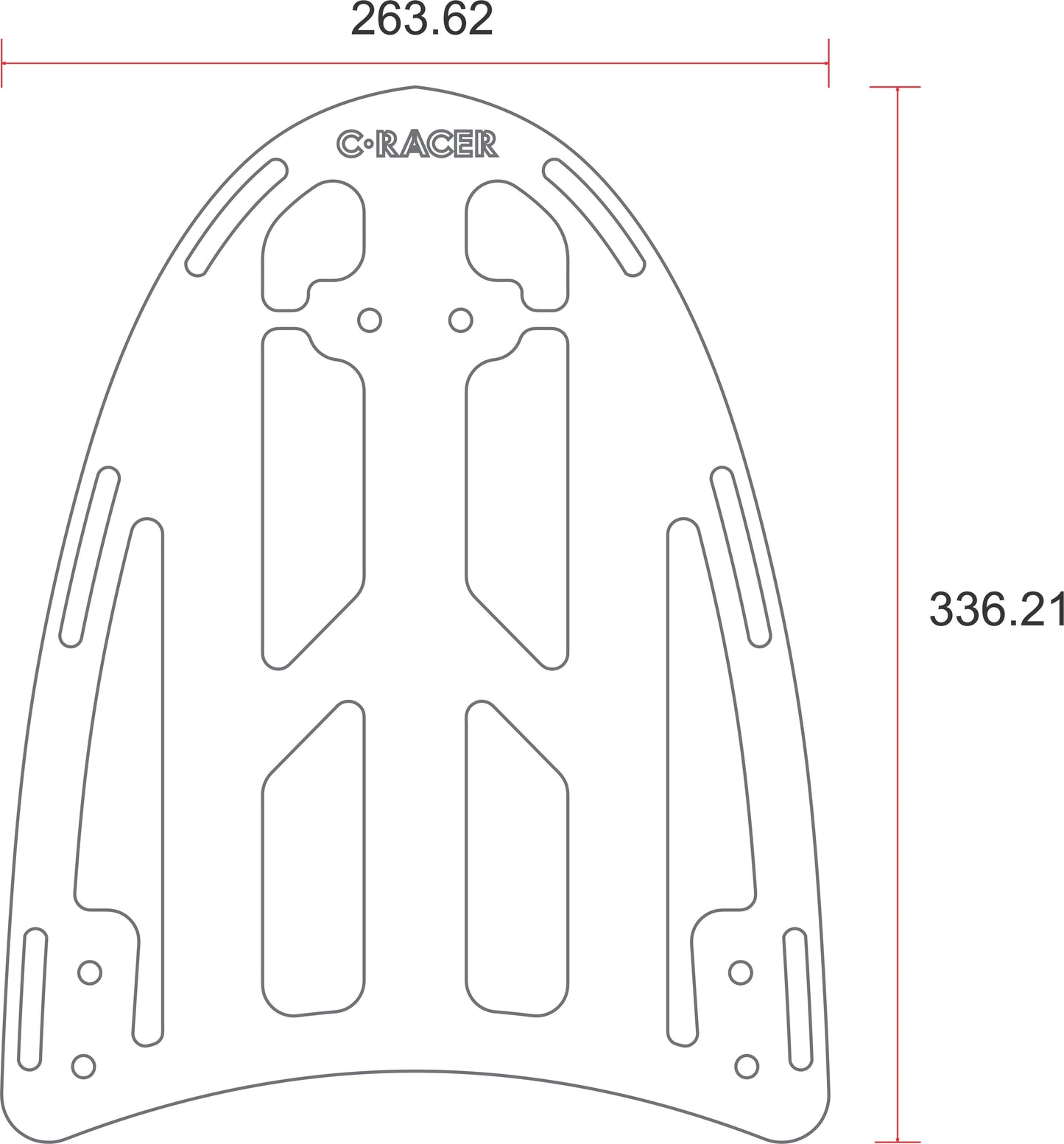 C-Racer Luggage Rack exclusively for SCRBMWR series seats  - LRBMW