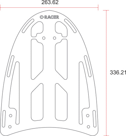 C-Racer Luggage Rack exclusively for SCRBMWR series seats  - LRBMW