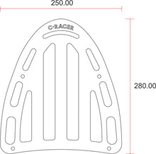 C-Racer Luggage Rack exclusively for SCRSR or SCRFSR series seats - LRSR