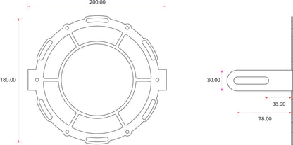 C-Racer Universal Headlight Grill with Plexiglass Lenses - UPLG2