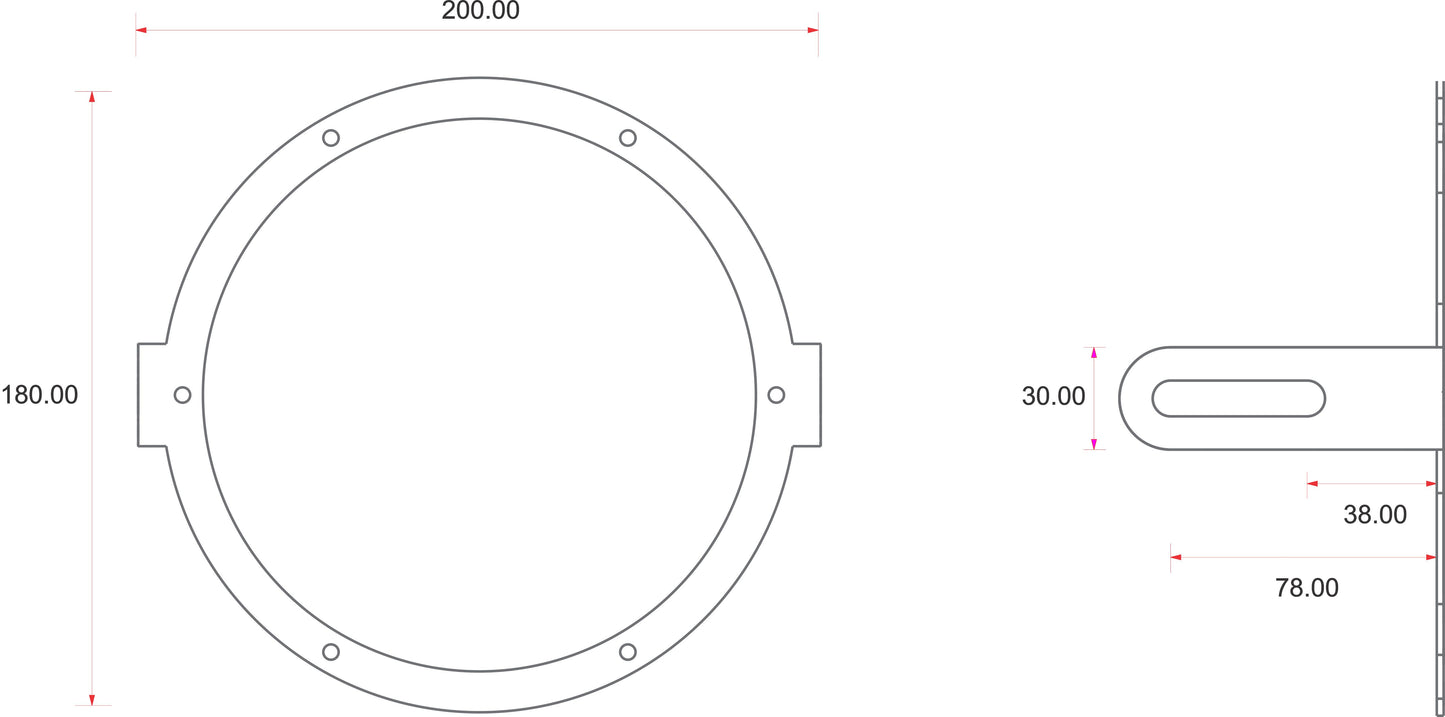 C-Racer Universal Headlight Grill with Plexiglass Lenses - UPLG3
