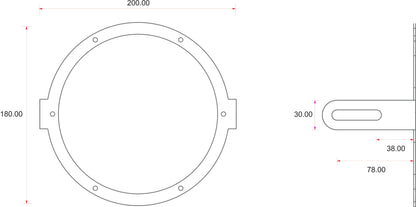C-Racer Universal Headlight Grill with Plexiglass Lenses - UPLG3