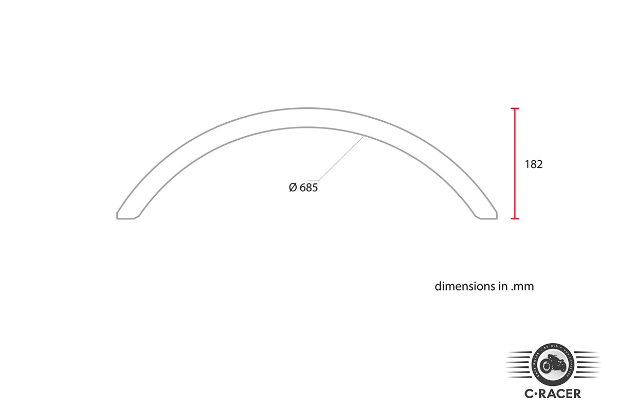 C-Racer Universal Rear Fender - URF1