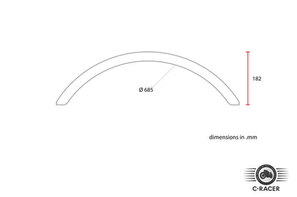 C-Racer Universal Rear Fender - URF1